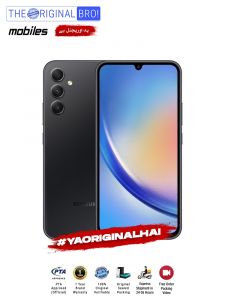 Samsung A34 5G - 8GB RAM - 256GB Storage - PTA Approved - 12 Months Warranty - Black - The Original Bro Mobiles - TOB27